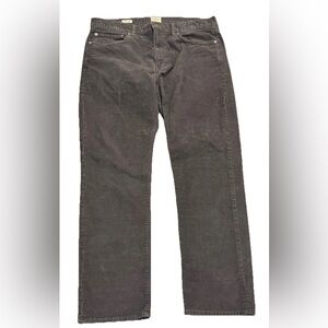 J.Crew 770 Straight Leg Gray Corduroy Pants Mens 35x32